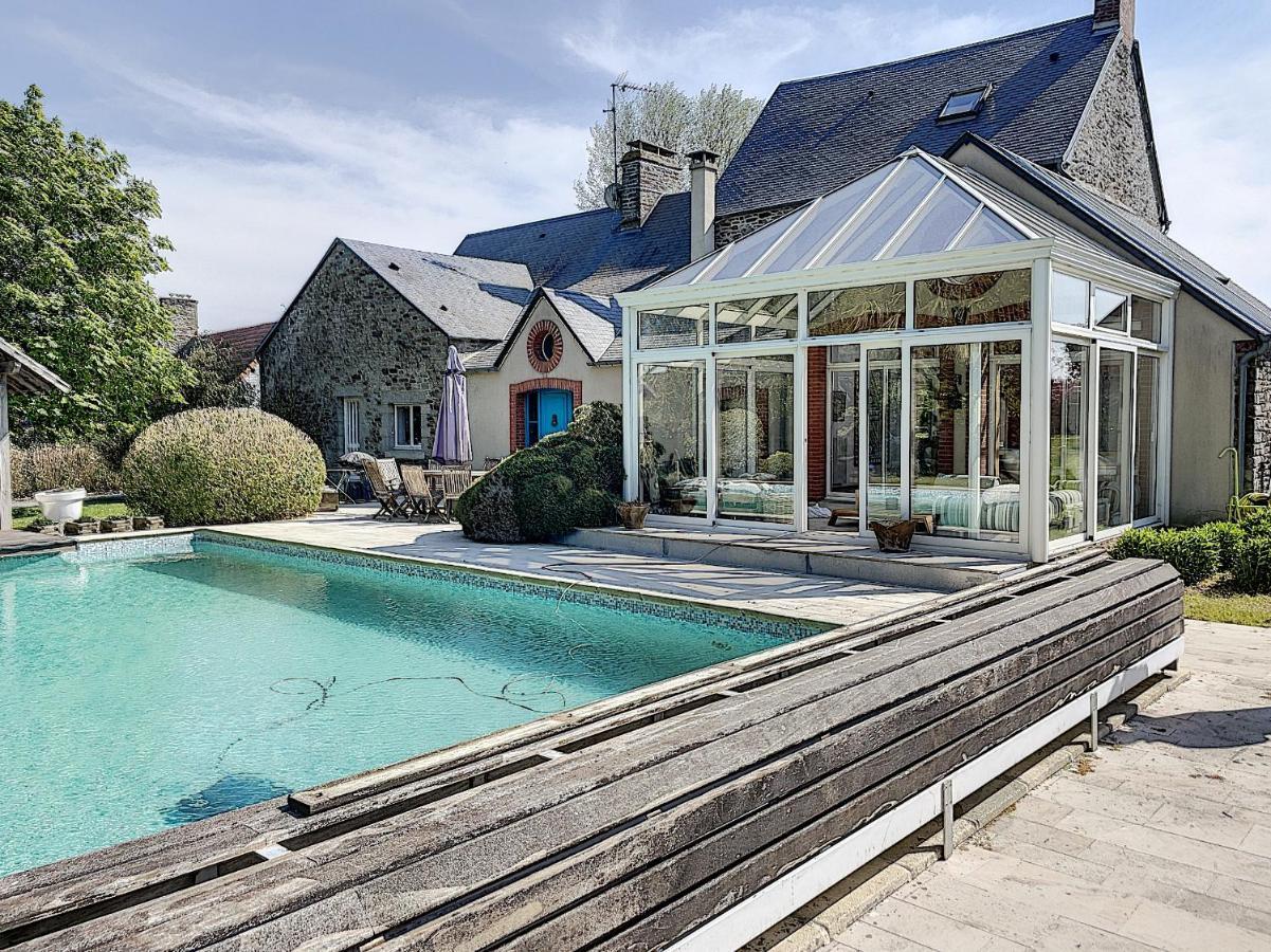 Gite De Charme "La Maison Saint-Leonard" Avec Piscine, Spa, Vue Sur Le Mont Saint-Michel Vains 外观 照片